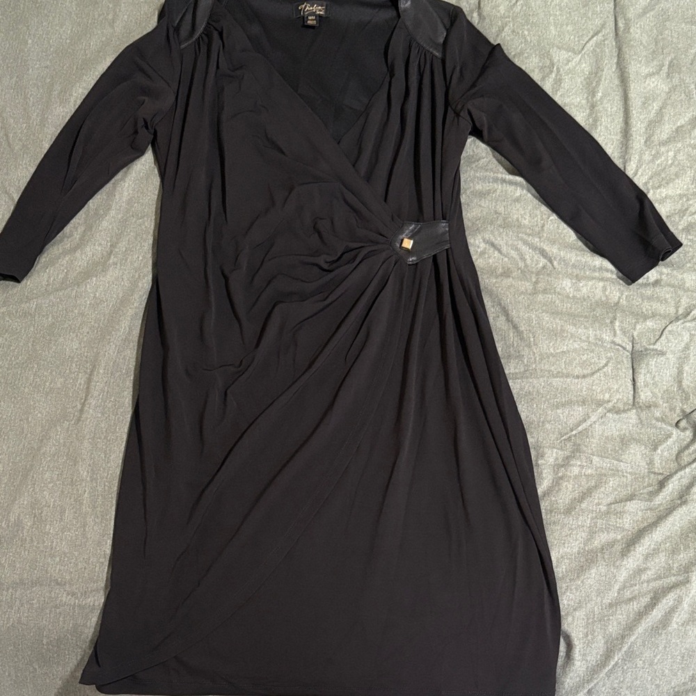 Thalia Sodi Elegant Black Long Sleeve Dress